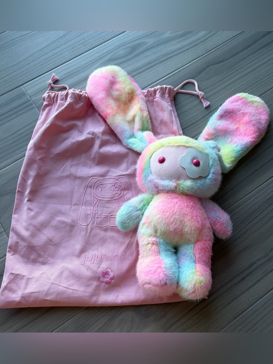 CJ Hendry Other - Juju World Pastel Rainbow Bunny Plush